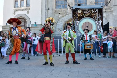 Köstence, Romanya - 3 Eylül 2017. Uluslararası Sokak Festivali 