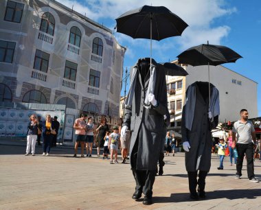 Köstence, Romanya - 3 Eylül 2017. Uluslararası Sokak Festivali 