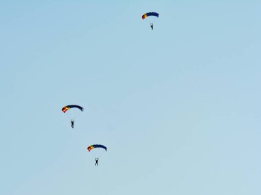 Tuzla, Köstence, Romanya-19 Ağustos 2017. Airshow Aeromania, Güney-Doğu Romanya 'da turistler kalabalık için inanılmaz Havacılık gösterisi ve üst yaz cazibe, Tuzla Aerodrome üzerinde.  