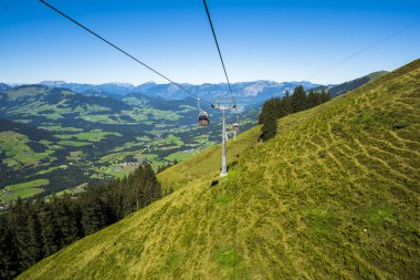 WESTENDORF, TIROL, AUSTRIA - AUGUST 28, 2016. Westendorf cable car Alpinolino adventure park