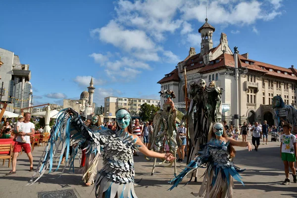 Constanta Rumänien September 2017 Compania Aus Rumänien Beim Internationalen Straßenfestival — Stockfoto