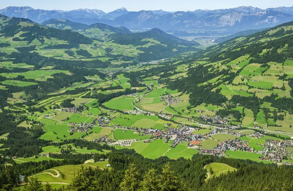 Westendorf Village Tirol Oostenrijk Uitzicht Vanaf Boven — Stockfoto