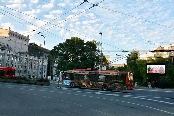 Belgrad Serbien Juli 2017 Balkanska Street Topp Platser Belgrad Bro — Stockfoto