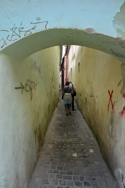 Brasov Rumänien Mai 2018 Seilstraße Einzigartige Atmosphäre Und Erstaunliche Alte — Stockfoto