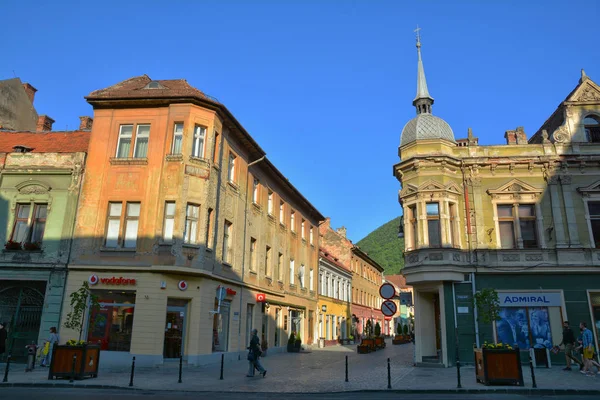 Braszów Rumunia Maj 2018 Stare Miasto Braszowie Niesamowite Atrakcje Turystyczne — Zdjęcie stockowe