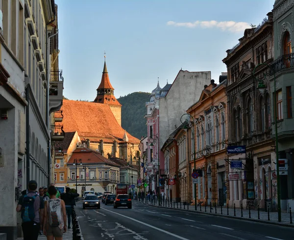 Brasov Rumania Mayo 2018 Ciudad Vieja Brasov Increíble Atracción Turística — Foto de Stock