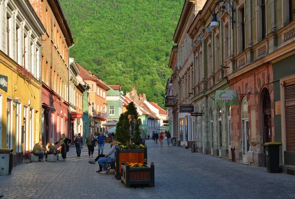 Brasov Rumania Mayo 2018 Ciudad Vieja Brasov Increíble Atracción Turística — Foto de Stock