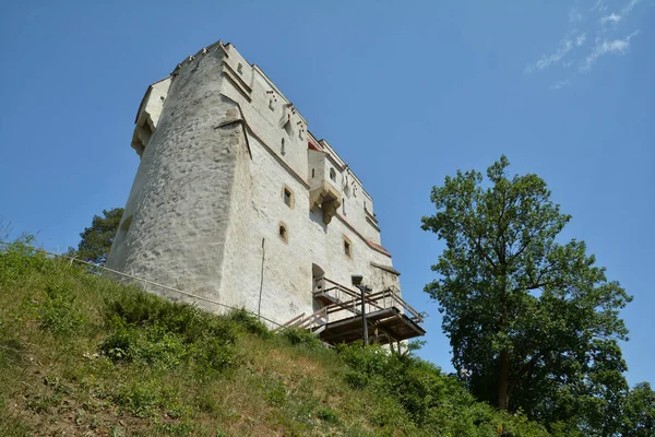 Brasov Rumania Mayo 2018 Torre Blanca Después Las Murallas Vestigios —  Fotos de Stock