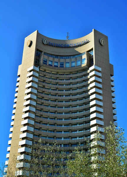 Bucharest Rumania Septiembre 2017 Hotel Intercontinental Más Alto Bucuresti Rumania —  Fotos de Stock