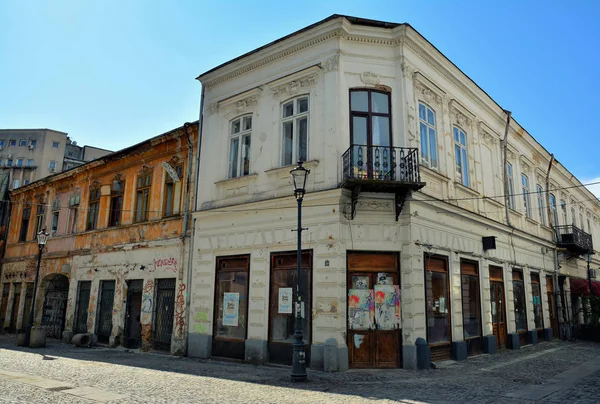 Bucharest Roménia Setembro 2017 Gabroveni Street Conjunto Arquitetônico Distrito Lipscani — Fotografia de Stock