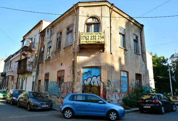 Bukareszt Rumunia Września 2017 Widok Ulicę Patrascu Voda Historycznym Centrum — Zdjęcie stockowe