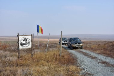 Targusor, Dobrogea, Romanya - 21 Ekim 2018. Targusor, Dobrogea arazi , Romanya 