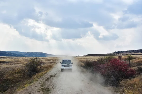 Targuseur Dobrogea Roumanie Octobre 2018 Loisirs Voyage Tout Terrain Dobrogea — Photo