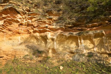 Cluj, Romanya'daki Fortress Hill (Cetatuia) üzerinde zemin arka plan