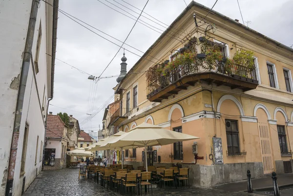 Cluj Transilvania Rumunsko Října 2016 Potaissa Street Starém Městě Cluj — Stock fotografie