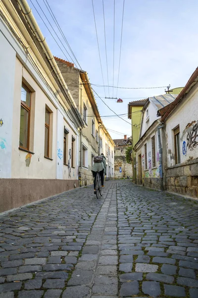 Cluj Transilvania Rumania Octubre 2016 Calle Potaissa Ciudad Vieja Cluj — Foto de Stock