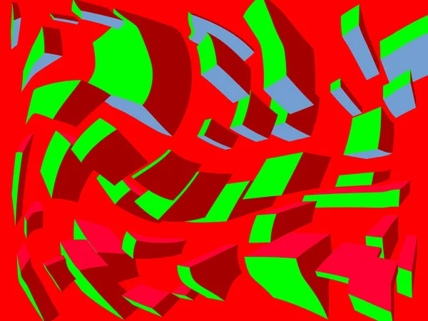 Abstrakt Färgglada Geometriska Bakgrund Illustration — Stockfoto