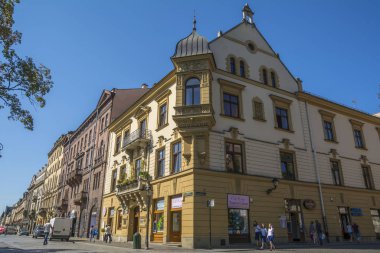 Eski Avrupa şehrinin manzarası