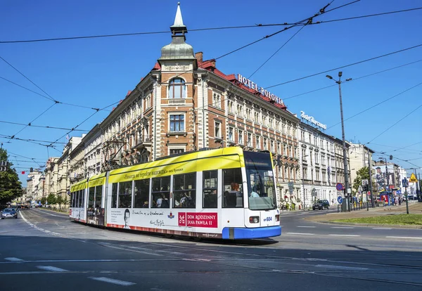 Krakow Polonya Eylül 2016 Krakow Polonya Sokak Manzarası Polonia Hotel — Stok fotoğraf