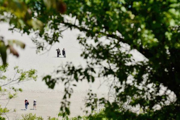 Мамайя Константа Конти Румыния Августа 2018 Года Туристы Отдых Пляже — стоковое фото