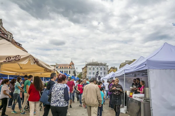 Констанца Румунія Травня 2017 Люди Фестивалі Мідій 2017 Кухарі Готують — стокове фото