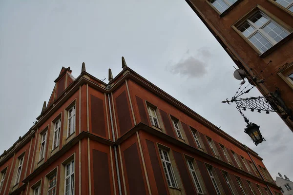 Gdansk Polonia Julio 2018 Edificio Arquitectura Fachada Calle Duga Una — Foto de Stock