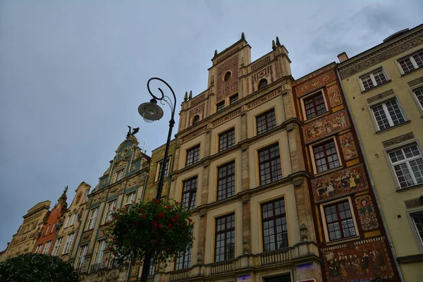 Gdansk Polonia Julio 2018 Edificio Arquitectura Fachada Calle Duga Una — Foto de Stock