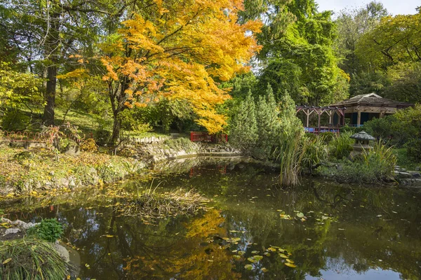 Autumn Botanical Garden Cluj Transylvania Romania — Stock Photo, Image