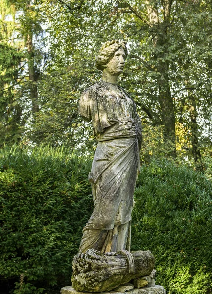 Statue Dans Jardin Botanique Cluj Napoca Transylvanie Roumanie — Photo