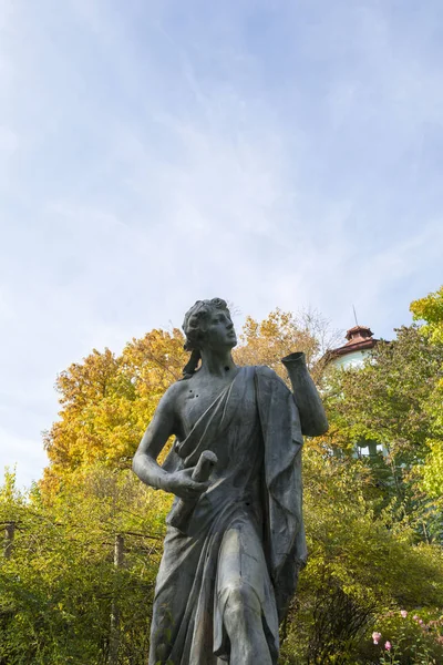 Estatua Jardín Botánico Cluj Napoca Transilvania Rumania — Foto de Stock