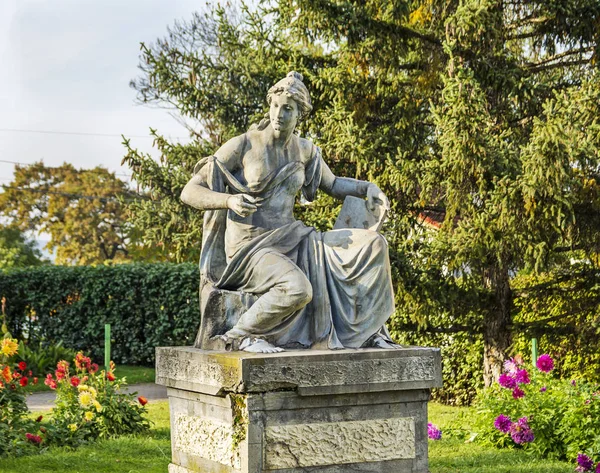 Statue Dans Jardin Botanique Cluj Napoca Transylvanie Roumanie — Photo