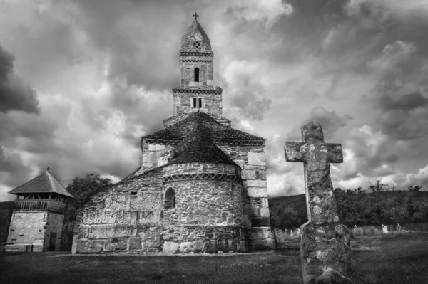 Old Mysterious Densu Church Nicholas Church Once Dacian Temple One — Stock Photo, Image