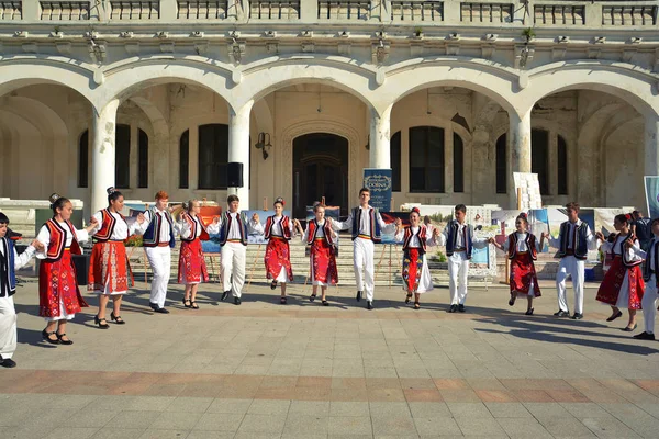 Constanta Roumanie Juin 2017 Célébration Journée Internationale Chemisier Roumain Sur — Photo