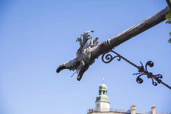 Innsbruck Austria Agosto 2016 Castillo Ambras Jardín Verde Innsbruck Capital — Foto de Stock