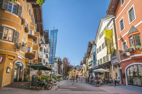 Kitzbuhel Tirol Austria Agosto 2016 Serata Estiva Strade Del Centro — Foto Stock