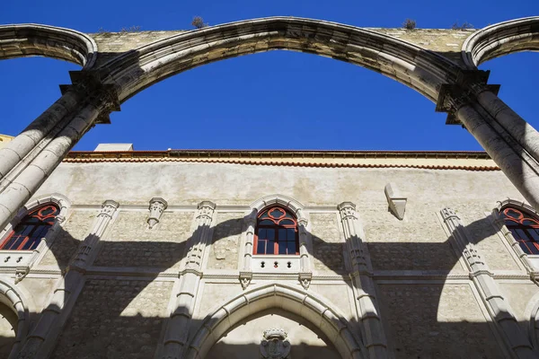 Lisboa Portugal Octubre 2018 Las Ruinas Iglesia Del Carmo Increíble — Foto de Stock