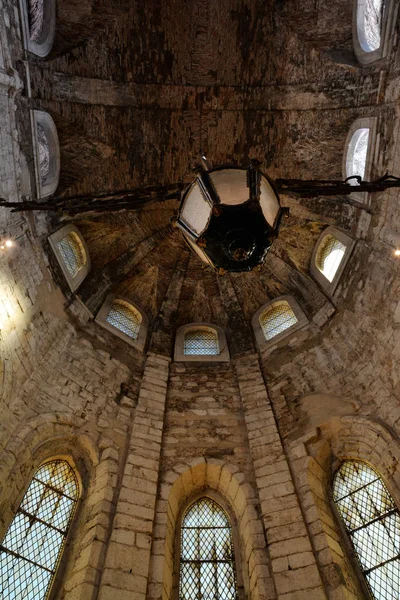 Lissabon Portugal Oktober 2018 Insidan Carmo Kyrka Fantastiska Turister Attraktion — Stockfoto