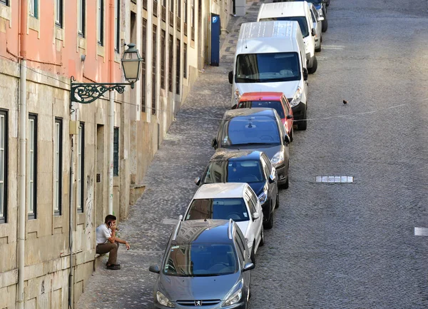 Lisbon Portugal October 2017 Вид Улицу Старом Городе Лиссабона Достопримечательности — стоковое фото