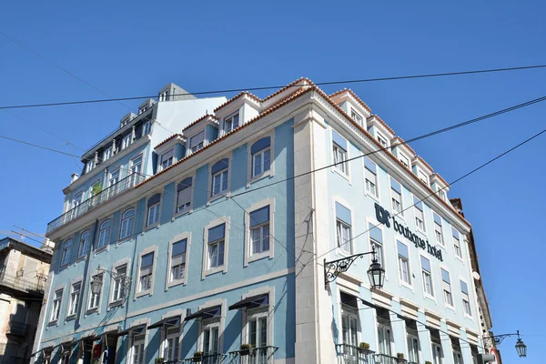 Budování Architektury Okrese Chiado Lisabon Portugalsko — Stock fotografie