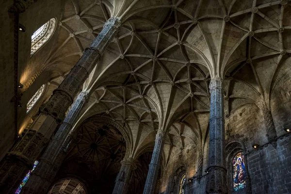 Lissabon Portugal Oktober 2017 Jeronimos Kloster Och Kyrkan Santa Maria — Stockfoto