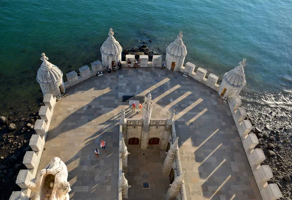 Belem Kulesi Ünlü Turistik Lizbon Portekiz — Stok fotoğraf