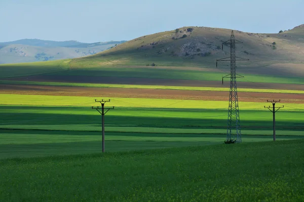 Increíble Paisaje Agrícola Macin Montañas Dobrogea Rumania —  Fotos de Stock