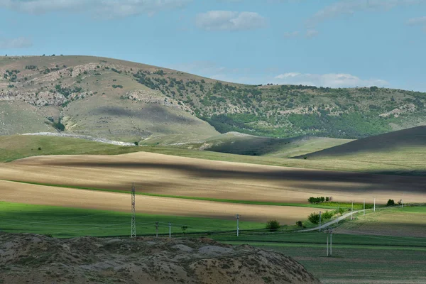 Increíble Paisaje Agrícola Macin Montañas Dobrogea Rumania —  Fotos de Stock