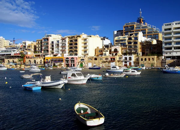Julian Island Malta November 2014 Beautiful Morning Spinola Bay Julian — стоковое фото