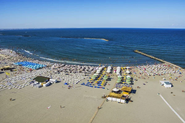 Mamaia Constanta County Romania August 2018 Mamaia Beach Black Sea — Stock Photo, Image