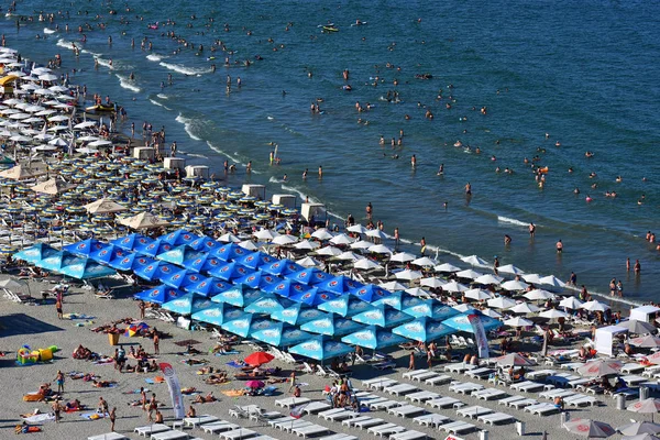 Mamaia Constanta County Romania August 2018 Mamaia Beach Black Sea — Stock Photo, Image