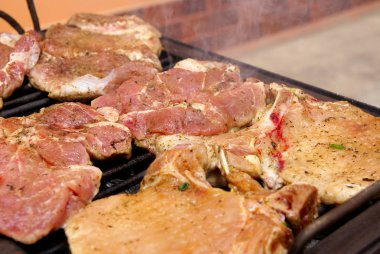 Rustik açık ızgara zaman 