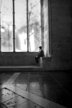 Bekliyorum. Kavramsal görüntü. Valencia, Spane.