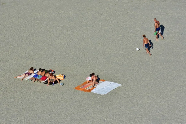 Mamá Condado Constanta Rumania Agosto 2018 Recreación Turistas Playa Mamaia —  Fotos de Stock