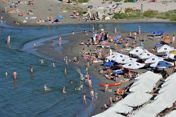 Mamaia Constanta County Romania August 2018 Mamaia Beach Black Sea — Stock Photo, Image